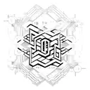 the two letters clearly CG designed in some symmetric aesthetic way with some area to add a number for example 4 tattoo design idea