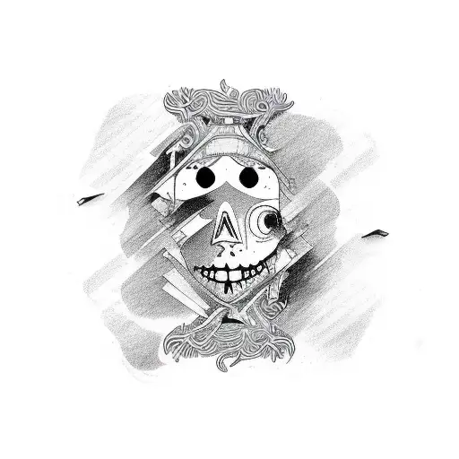 gamble addiction  pain  mental stress escape tattoo design idea