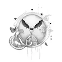 Life = live ,learn ,let go tattoo design idea