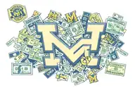 michigan wolverines logo replacing Michigan with money  tattoo design idea