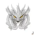 irish dragon tattoo design idea