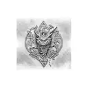 irish dragon tattoo design idea
