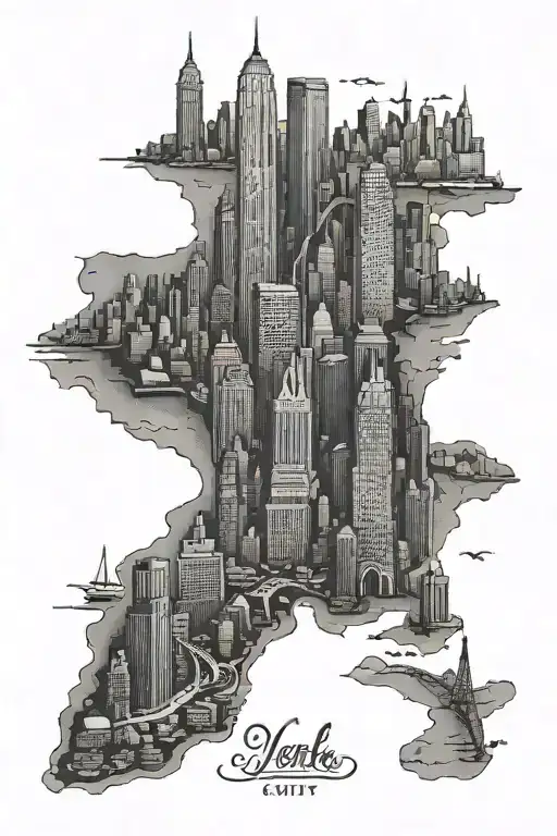 New York City/ Tennessee  tattoo design idea