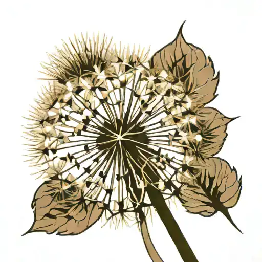 Dandelion tattoo design idea