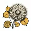 Dandelion tattoo design idea