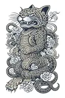 garfield tattoo design idea