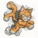 garfield tattoo design idea