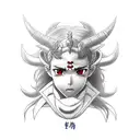 demon slayer nezuko tattoo design idea