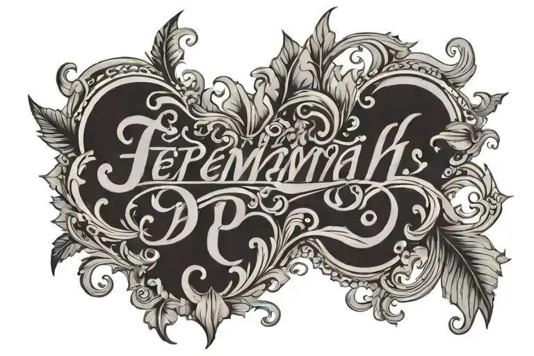 Jeremiah 29:11 tattoo design idea