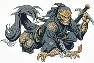 ninja tattoo design idea