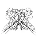 A minimalist design of a heartbeat line forming a heart shape with the name Jamar integrated tattoo design idea