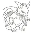 Cubone dressed as Batman tattoo design idea