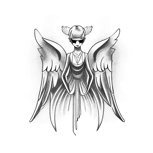 angel number 555 tattoo design idea