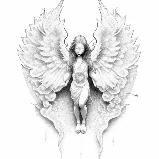 angel number 555 tattoo design idea