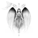 angel number 555 tattoo design idea