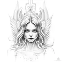 angel number 555 tattoo design idea