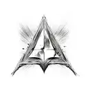 deathly hallows harry potter tattoo design idea
