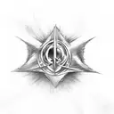 deathly hallows harry potter tattoo design idea