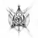 deathly hallows harry potter tattoo design idea