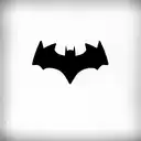 polygonal batman tattoo design idea