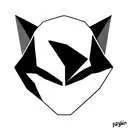 polygonal batman tattoo design idea