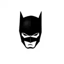 polygonal batman tattoo design idea