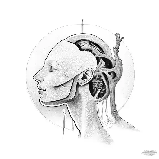 migraine tattoo design idea
