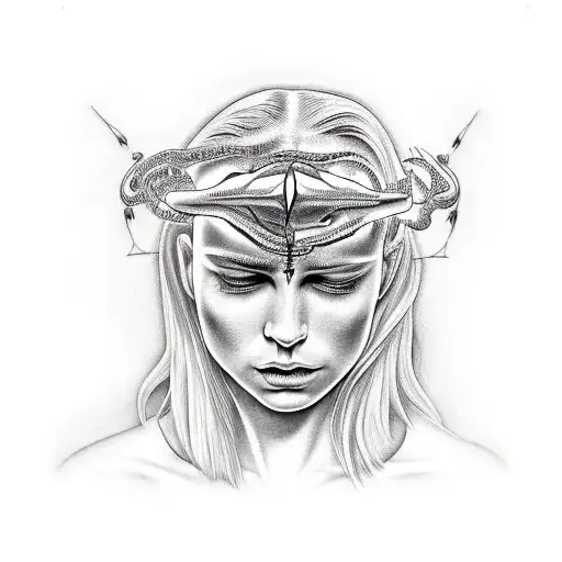 migraine tattoo design idea