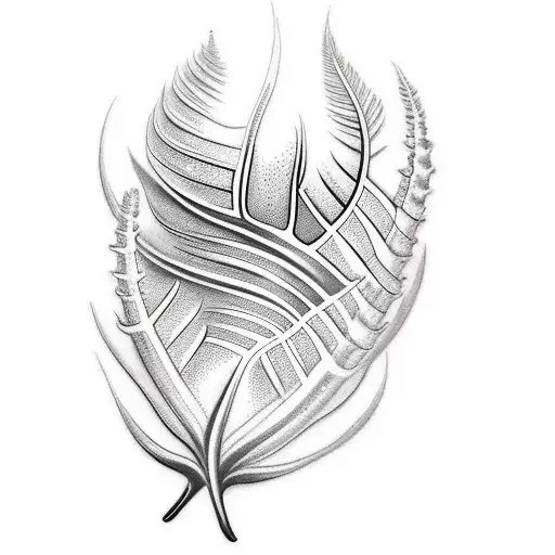 silver fern Canada  tattoo design idea