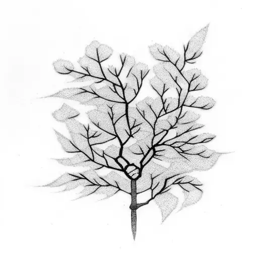 sakura branches on the hand  tattoo design idea