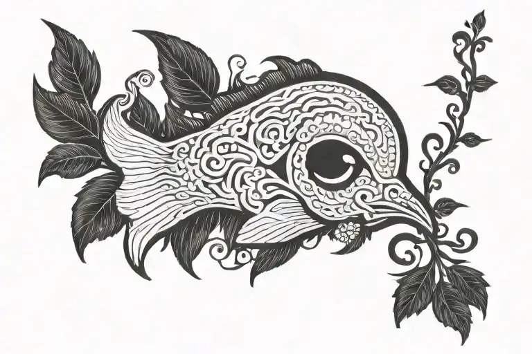 silence tattoo design idea