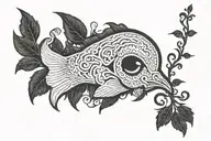 silence tattoo design idea