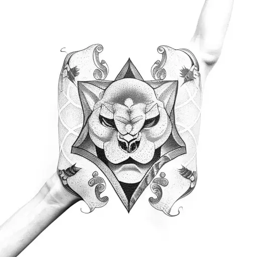 sleeve representing strength tattoo design idea