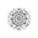 fibonacci spiral tattoo design idea