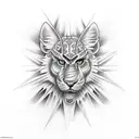 cross antichrist tattoo design idea