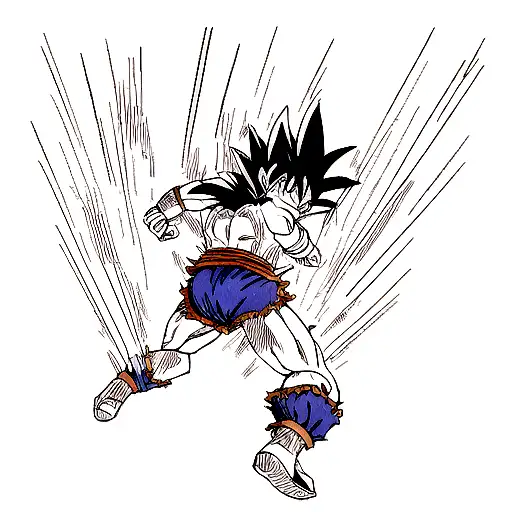 Goku Mastered Ultra Instinct vs Vegeta Ultra Ego tattoo design idea