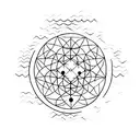 Minimalistic tattoo design using symbols to depict the Christian gospel of Jesus' saving grace tattoo design idea