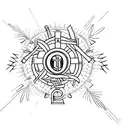 Minimalistic tattoo design using symbols to depict the Christian gospel of Jesus' saving grace tattoo design idea