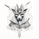 anubis god of the underworld  tattoo design idea