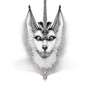 anubis god of the underworld  tattoo design idea