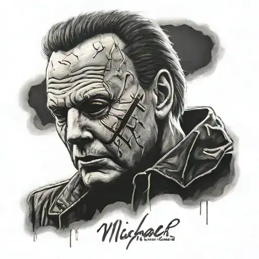 michael myers memoriam tattoo tattoo design idea