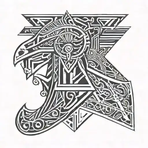 Dota H is like Horus tattoo design idea