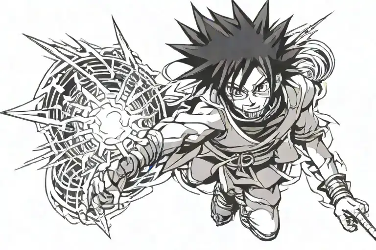 sasuke curse mark; hunter x hunter tattoo design idea