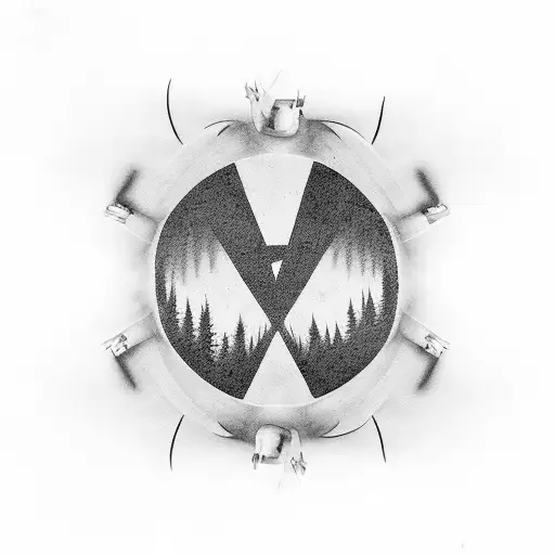 Twin Peaks and X-files tattoo design idea