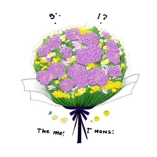 the sentence "If you know what I mean" in cursive with flowers around tattoo design idea