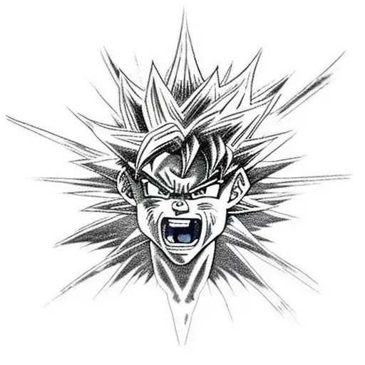 son goku Tsubasa ozora kame hame ha football tattoo design idea