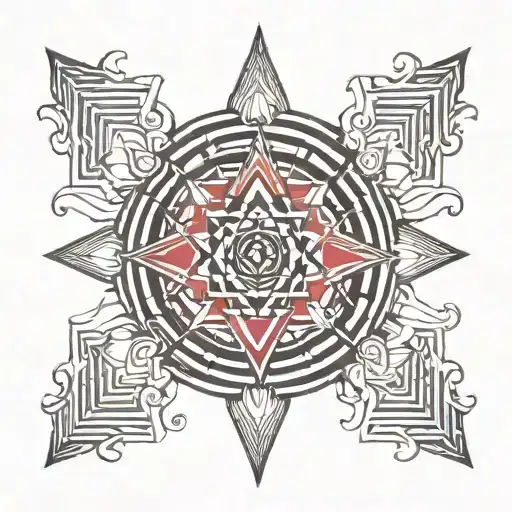 Sri Yantra tattoo design idea