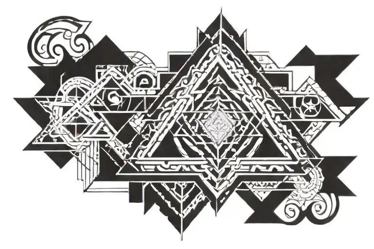 Sri Yantra tattoo design idea