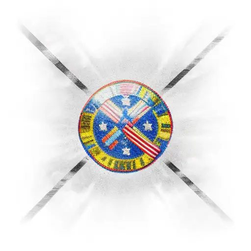 cross with american flag tattoo design idea