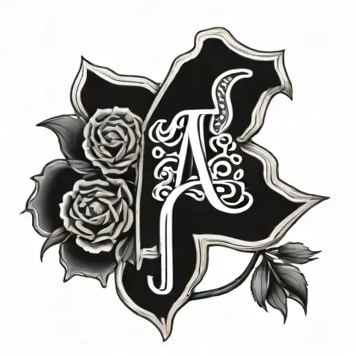 Draw a tattoo using the greek alphabet thay translates to 'Always thinking of Luka' tattoo design idea